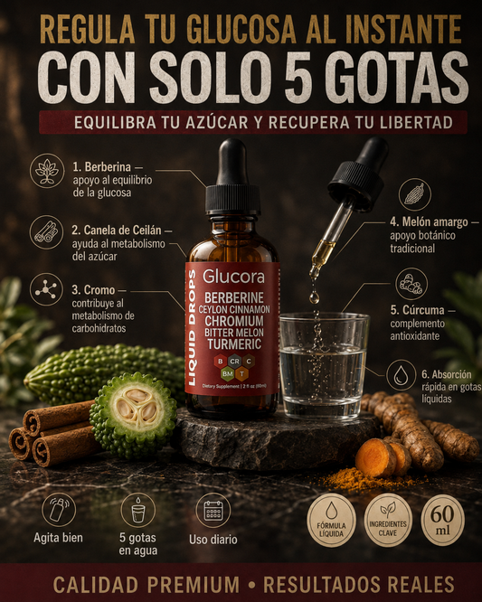 Glucora 4x2 — El regulador de azúcar en sangre más potente de la naturaleza
