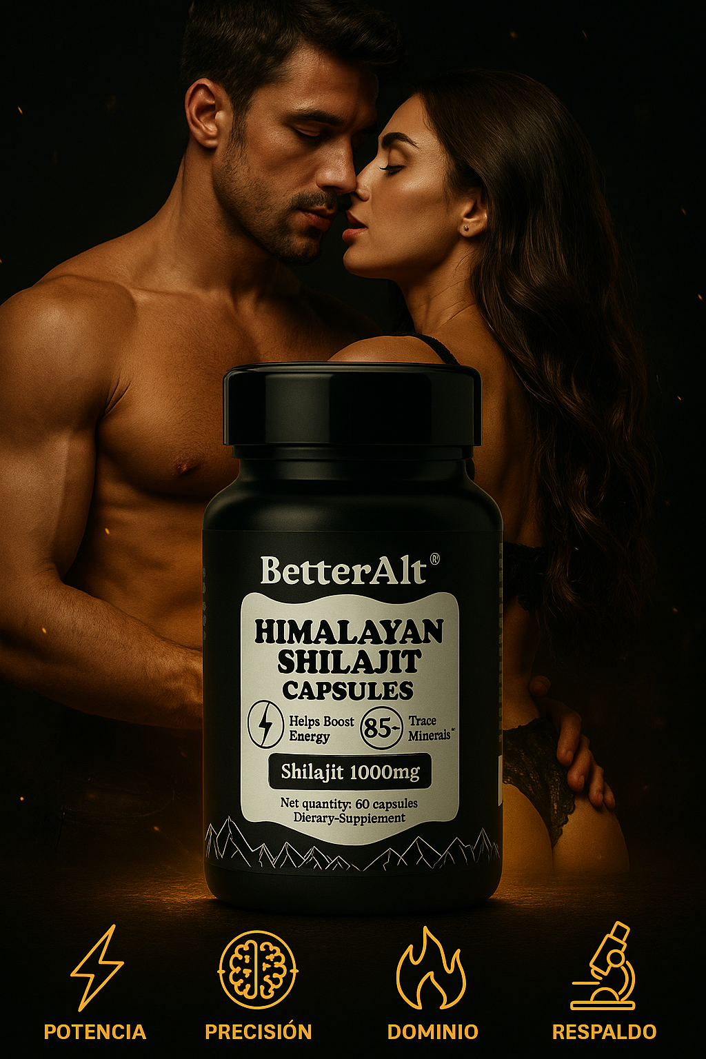 SHILAJIT TESTOSTERONA™ Potenciador Sexual - 60 Capsulas